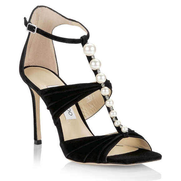 Jimmy Choo Aura 95 Suede Sandals 40.5 - Picture 1 of 12